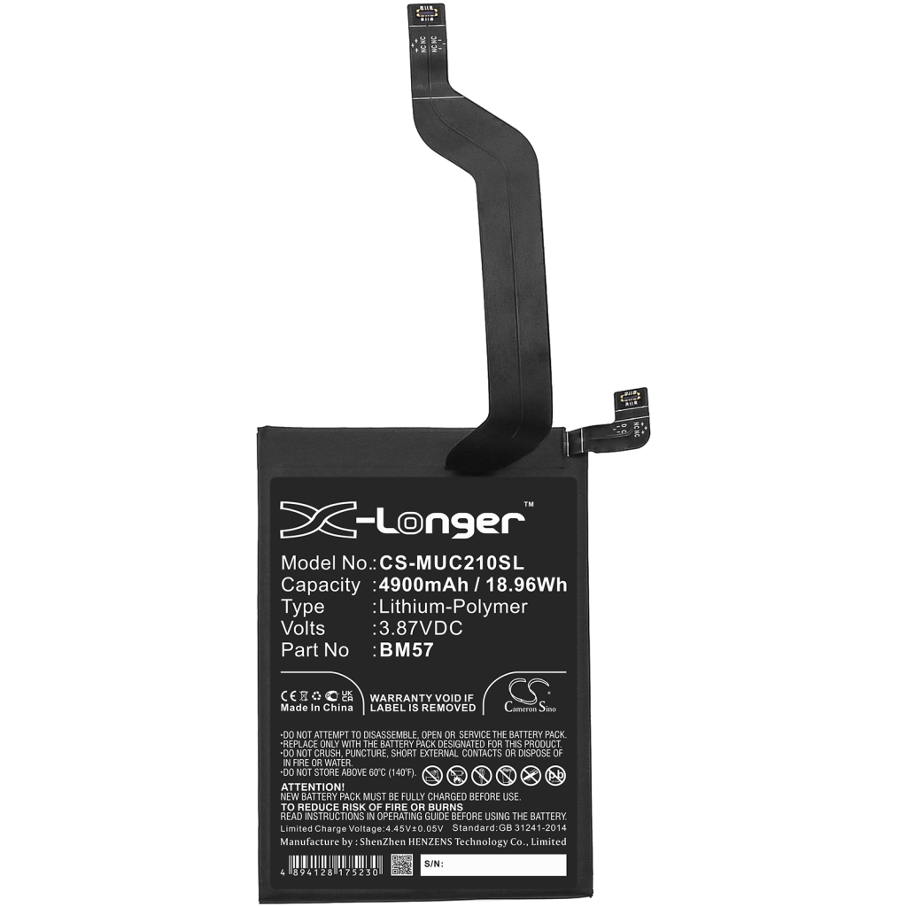Compatible battery replacement for Redmi BM57