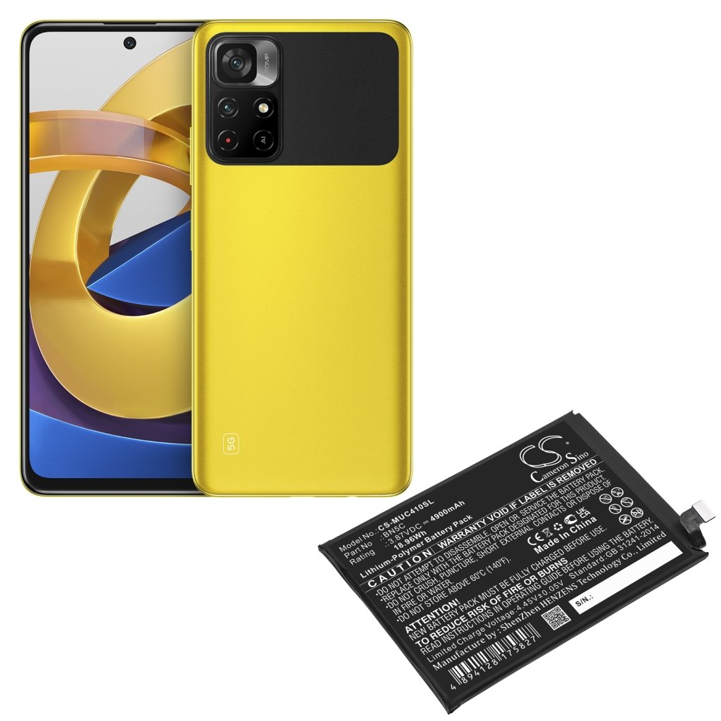 Compatible battery replacement for Poco BN5C