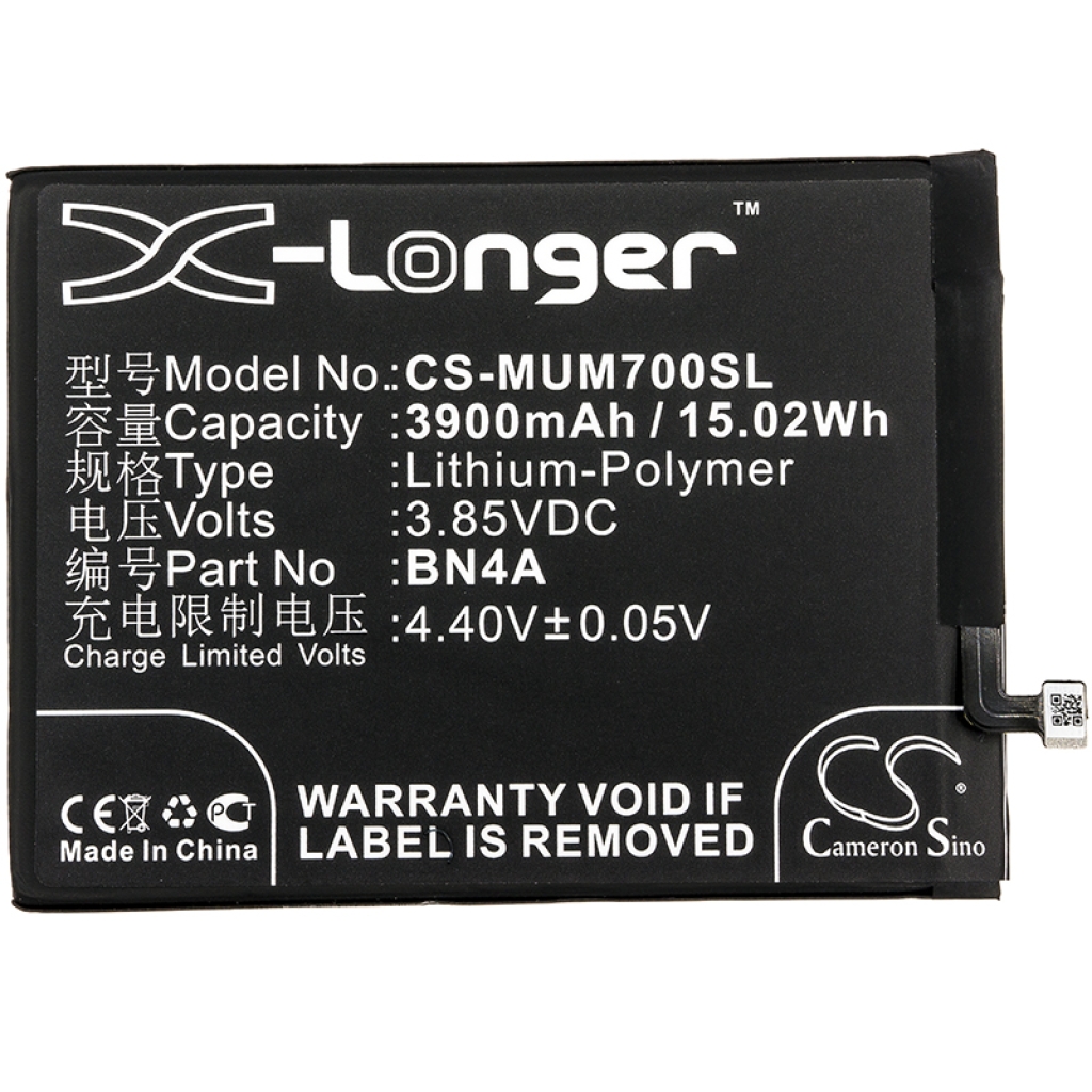 Compatible battery replacement for Xiaomi BN4A
