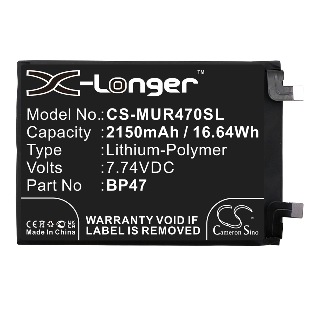 Compatible battery replacement for Redmi BP47