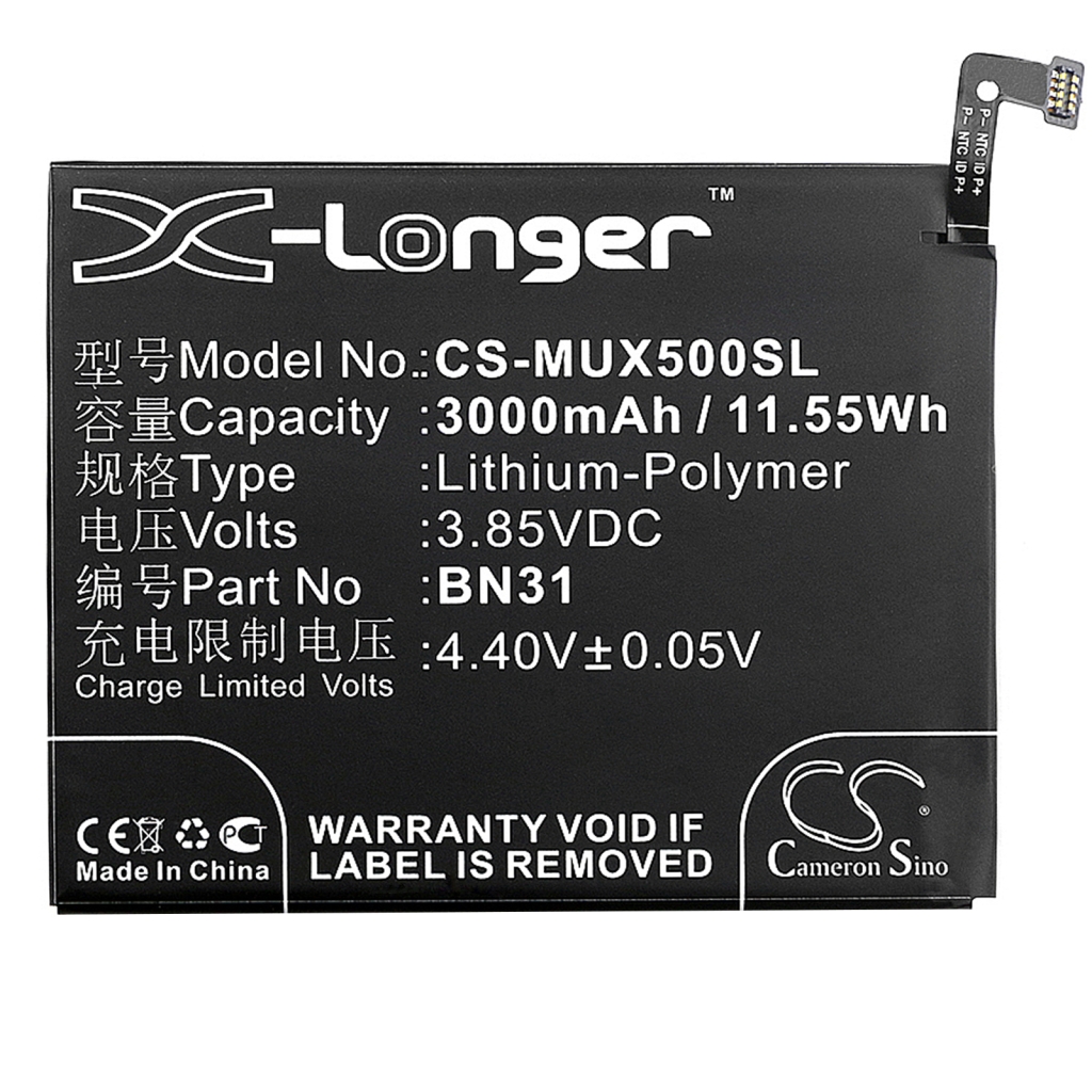 Compatible battery replacement for Redmi BN31