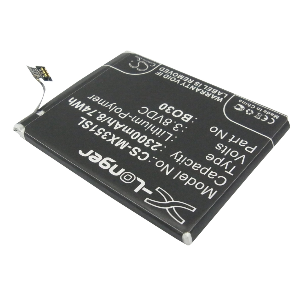 Compatible battery replacement for MeiZu B030