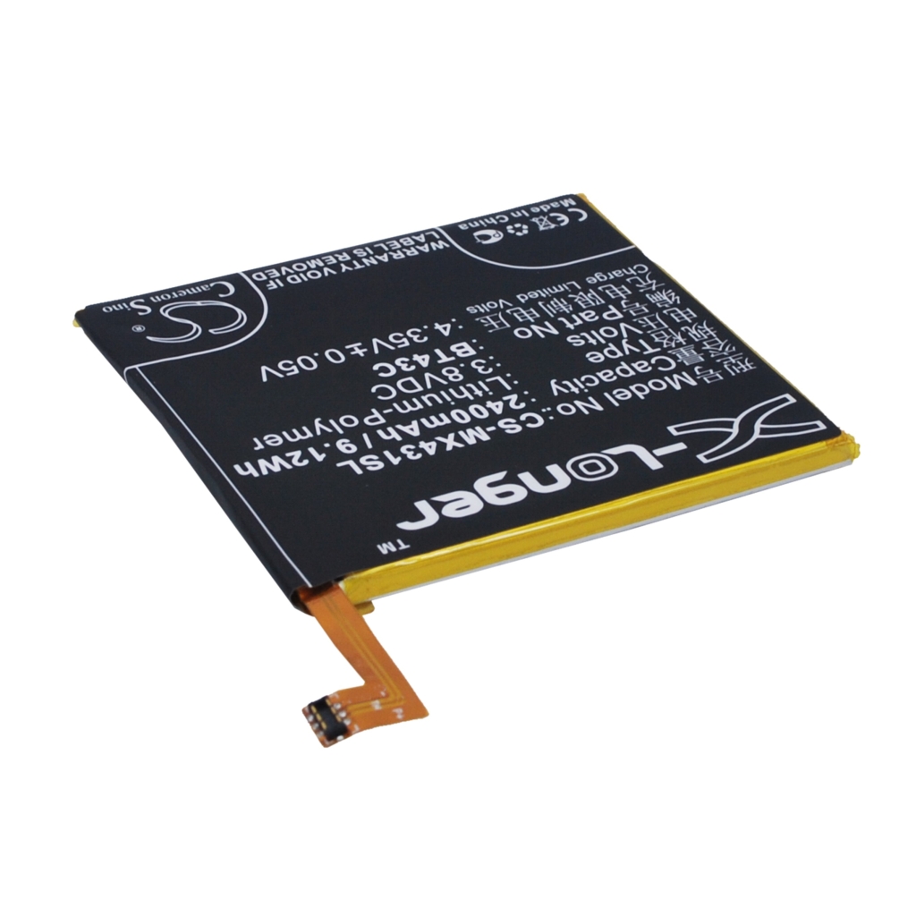 Compatible battery replacement for MeiZu BT43C