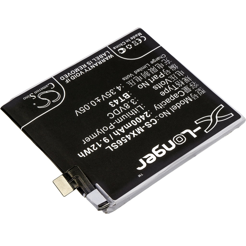 Compatible battery replacement for MeiZu BT43