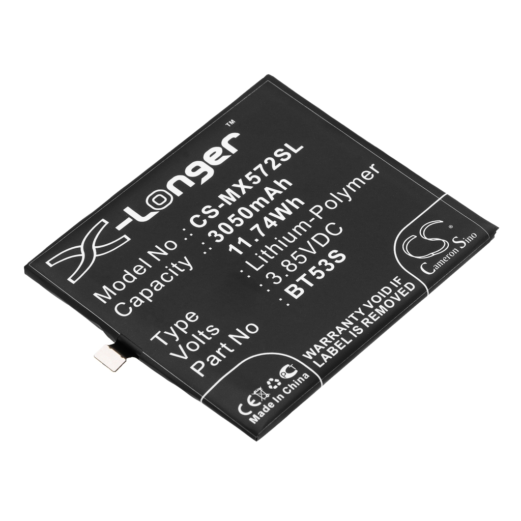 Compatible battery replacement for MeiZu BT53S