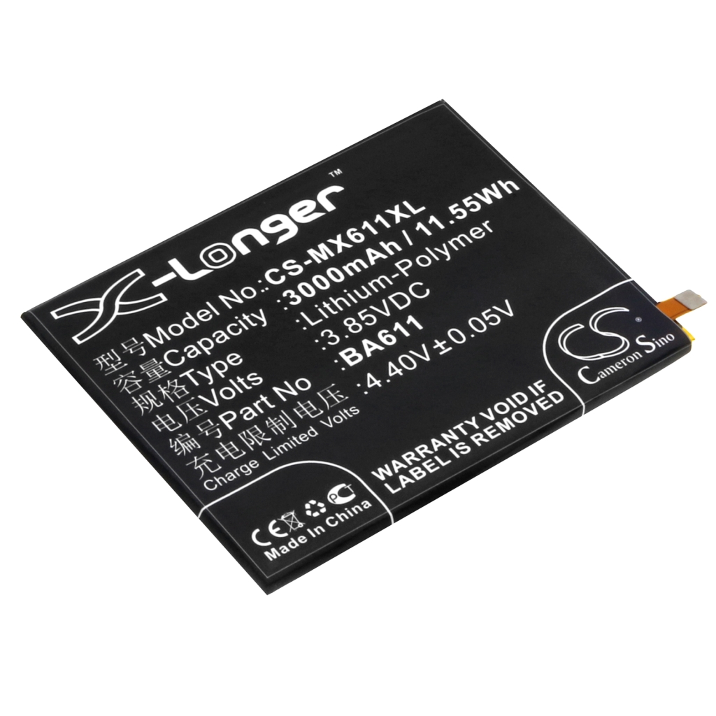 Compatible battery replacement for Meilan BA611
