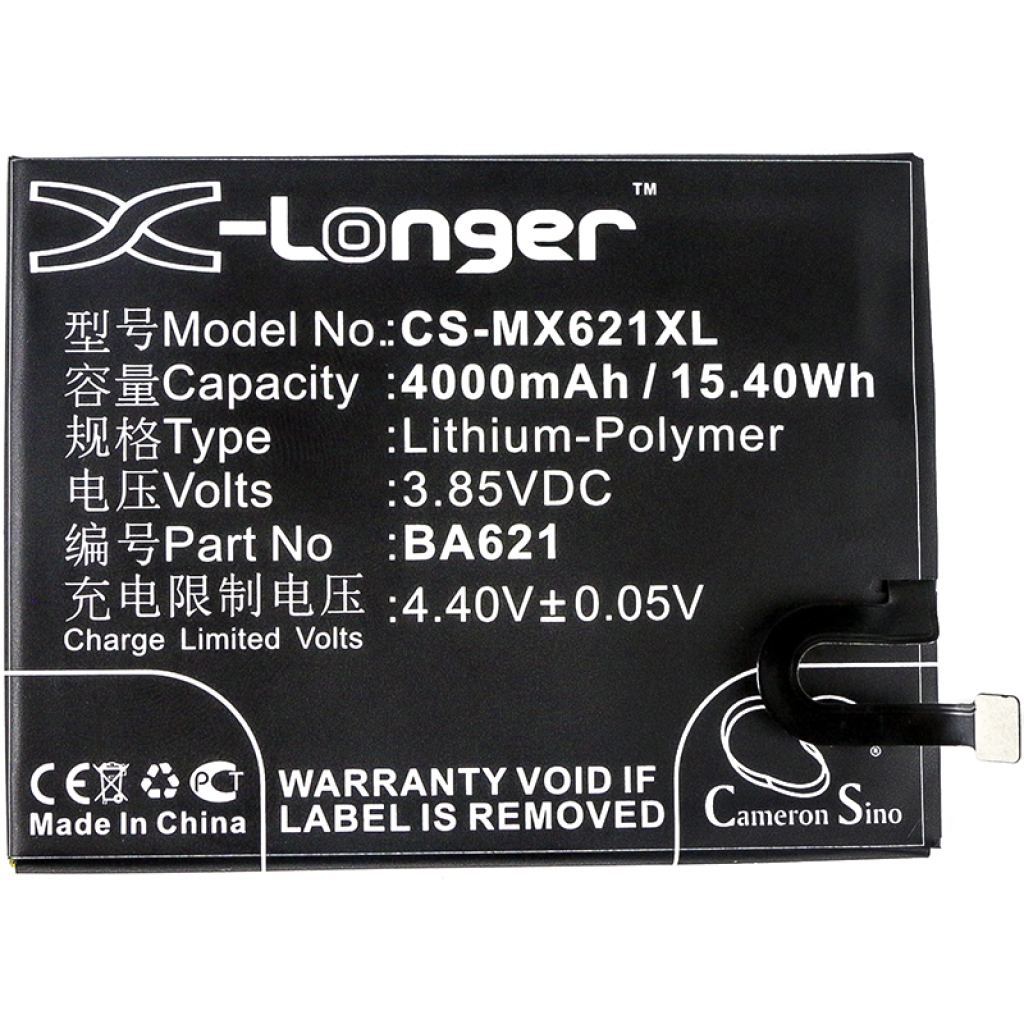 Compatible battery replacement for Meilan BA621
