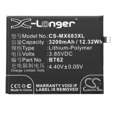 Compatible battery replacement for Meilan BT62