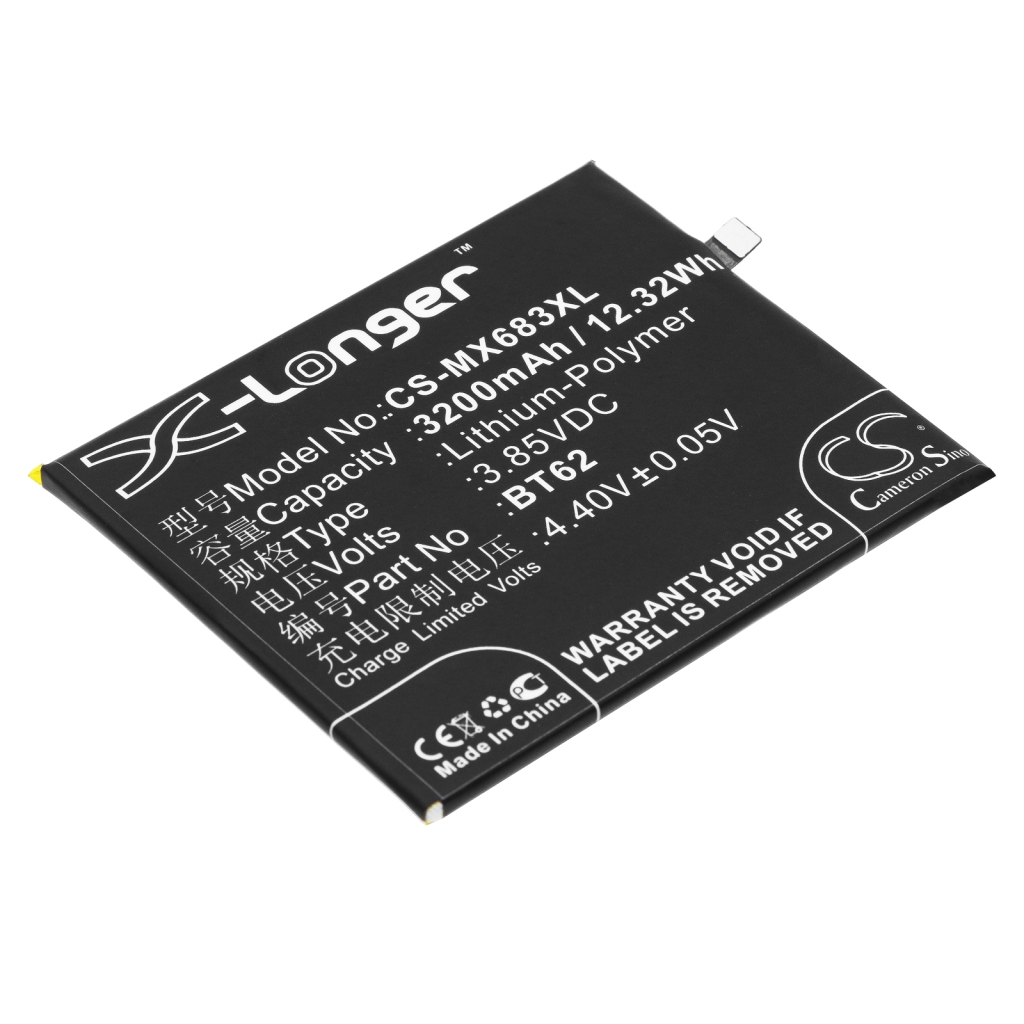 Battery compatible with MeiZu Meilan CS-MX683XL
