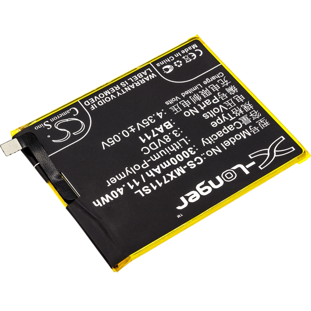 Compatible battery replacement for Meilan BA711