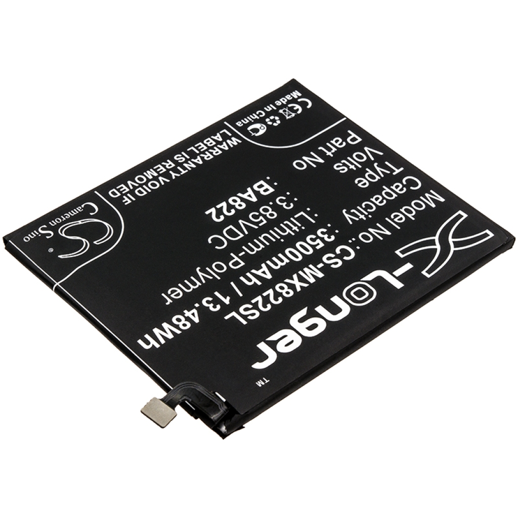 Compatible battery replacement for MeiZu BA822