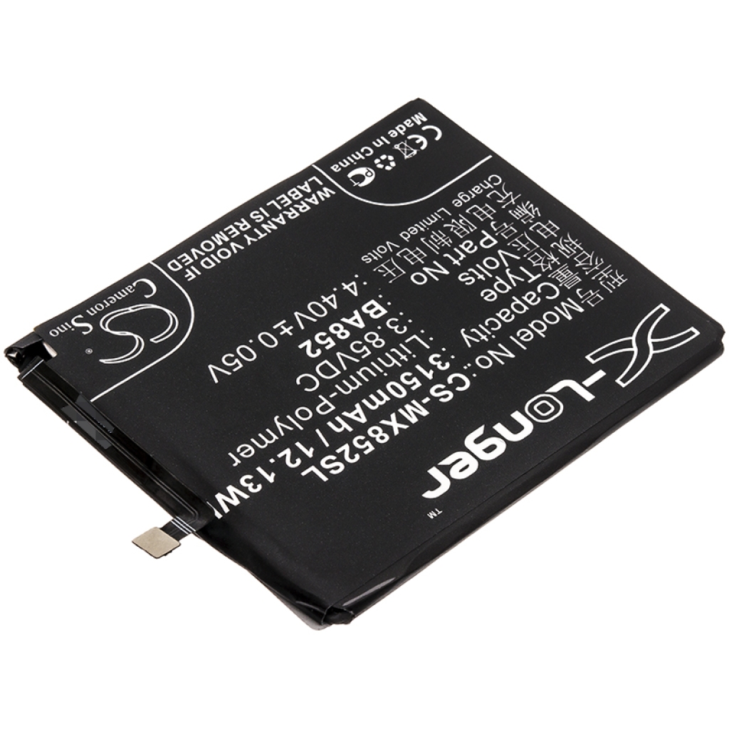 Compatible battery replacement for MeiZu BA852