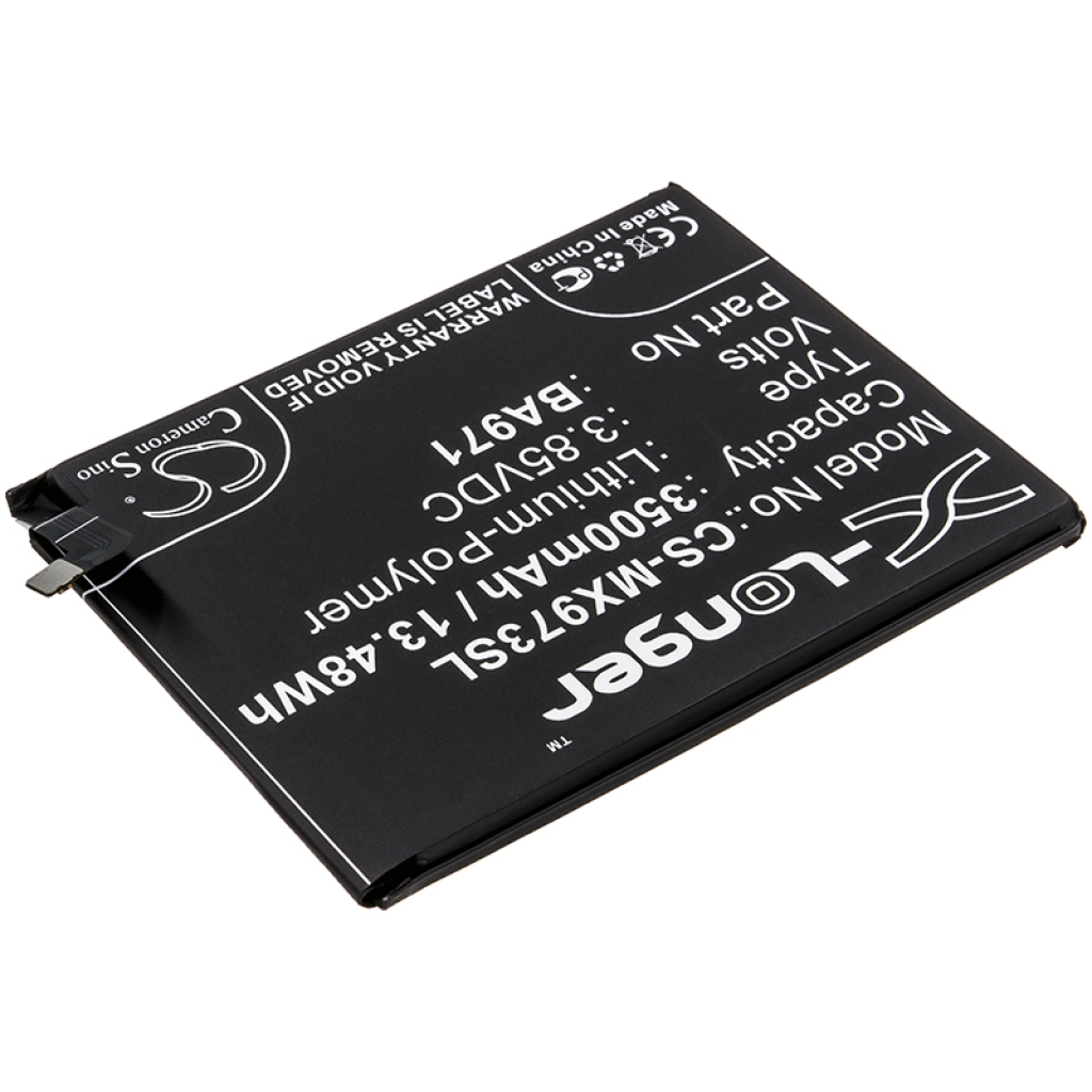 Compatible battery replacement for MeiZu BA971