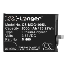 Compatible battery replacement for Motorola MH60
