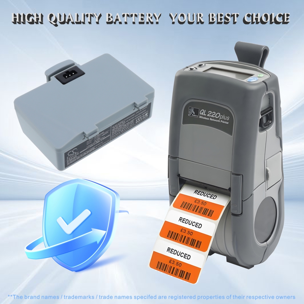 Battery compatible with Zebra CS-MZ320BX