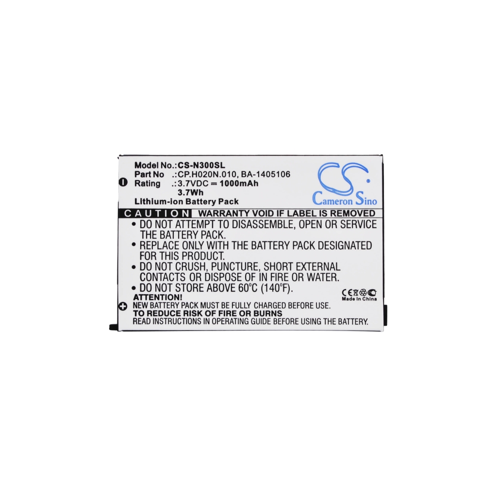 Battery compatible with Acer Trimble Socketmobile CS-N300SL