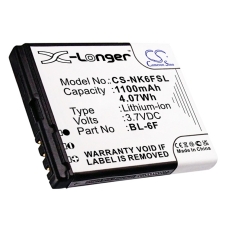 Compatible battery replacement for BLU BL-6F,N6F10T