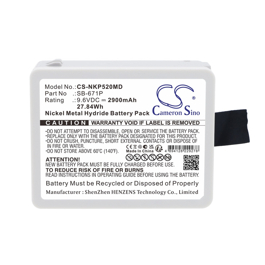 Battery compatible with Nihon Kohden CS-NKP520MD