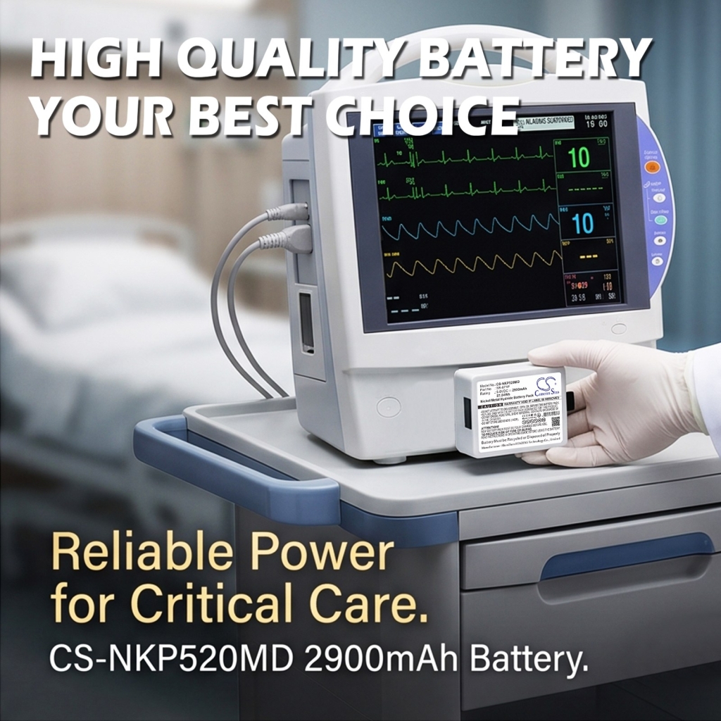 Battery compatible with Nihon Kohden CS-NKP520MD