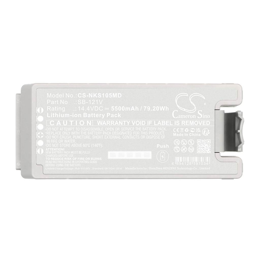 Battery compatible with Nihon Kohden CS-NKS105MD