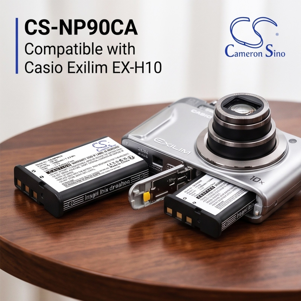 Battery compatible with Casio CS-NP90CA
