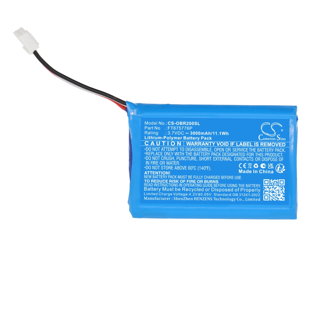 Battery compatible with Orbit CS-OBR200SL