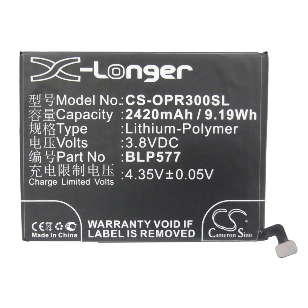 Battery compatible with OPPO CS-OPR300SL
