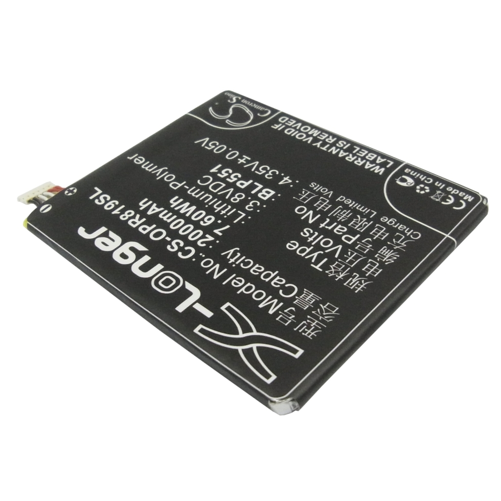Battery compatible with OPPO CS-OPR819SL