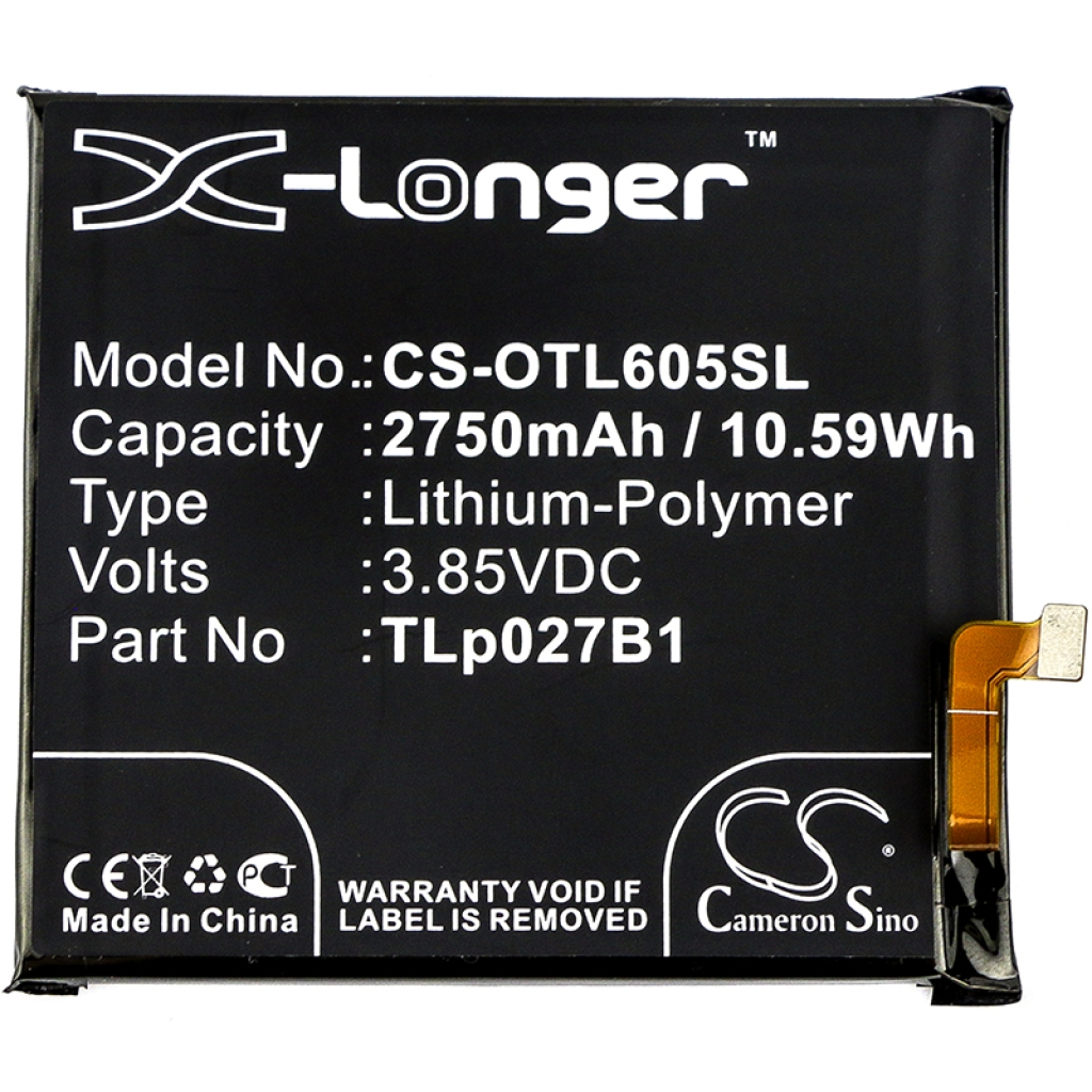 Battery compatible with Alcatel CS-OTL605SL