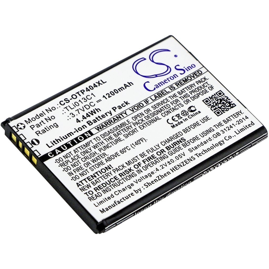 Compatible battery replacement for Alcatel TLI013C1