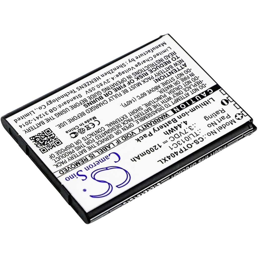 Compatible battery replacement for Alcatel TLI013C1