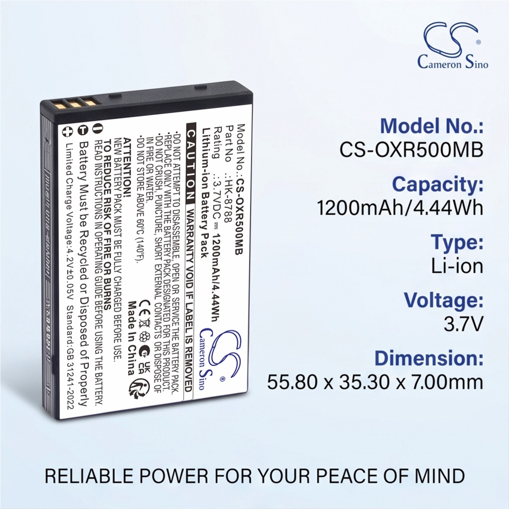 Batteries compatible with Infant Optics DXR-5 DXR-5 CS-OXR500MB