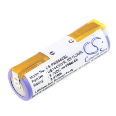 Compatible battery replacement for Philips KR112RRL,US14430VR