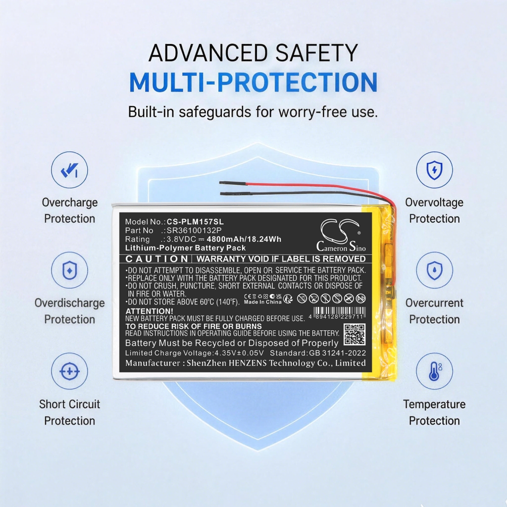 Battery compatible with Polaroid CS-PLM157SL