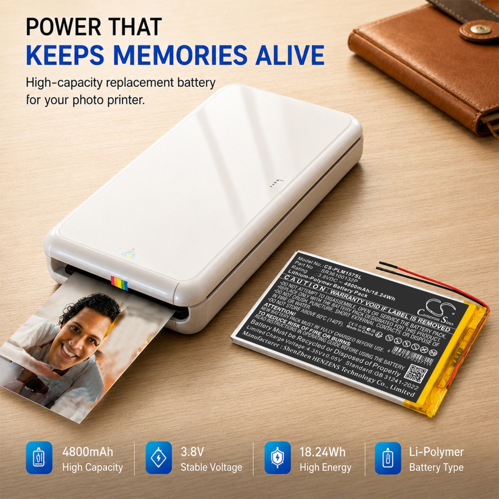 Battery compatible with Polaroid CS-PLM157SL