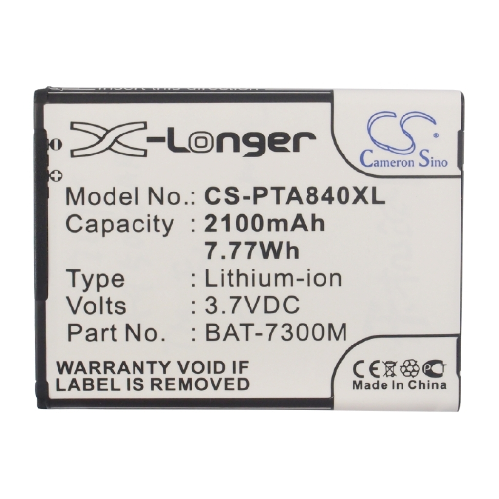 Battery compatible with Pantech Sky CS-PTA840XL