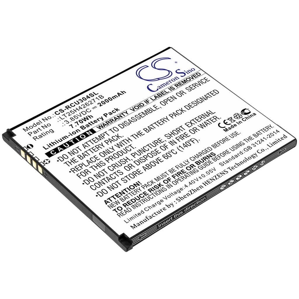 Compatible battery replacement for BLU LT25H426271B