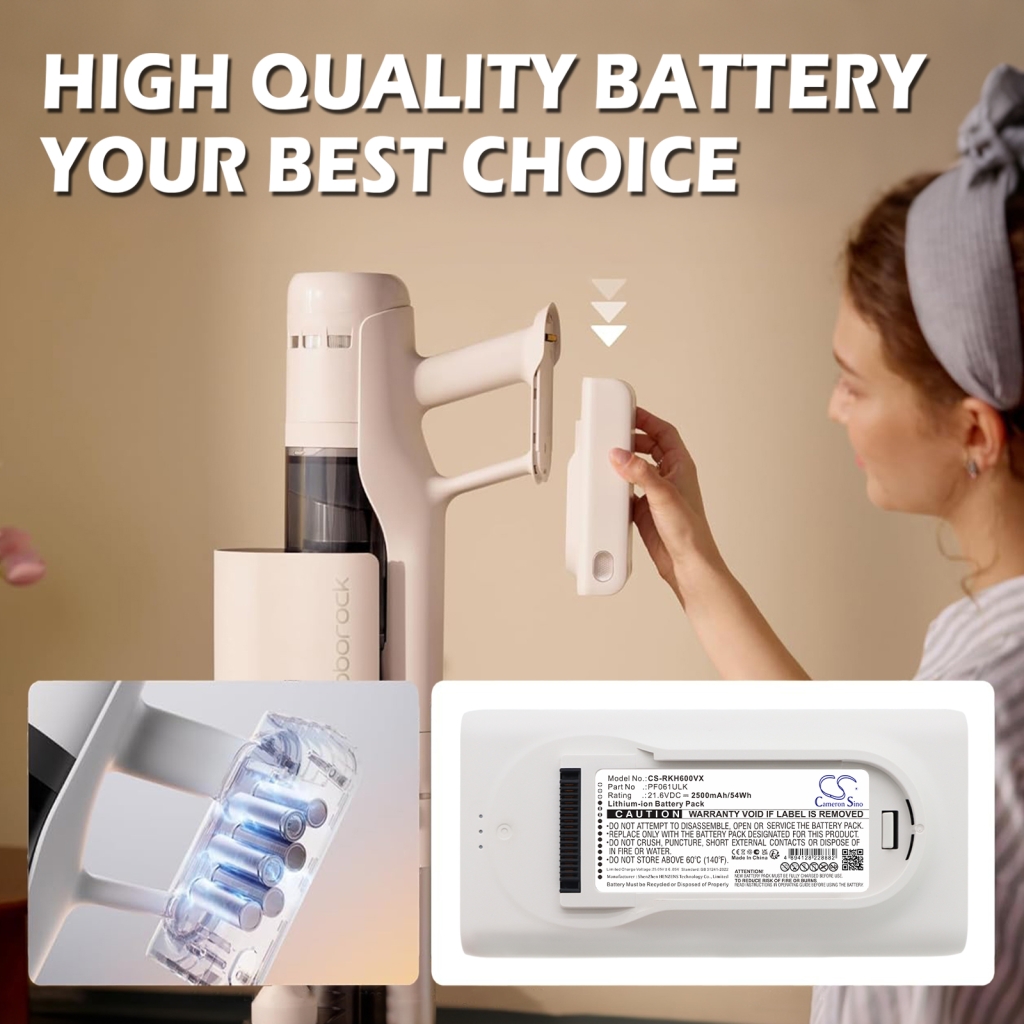 Battery compatible with Roborock