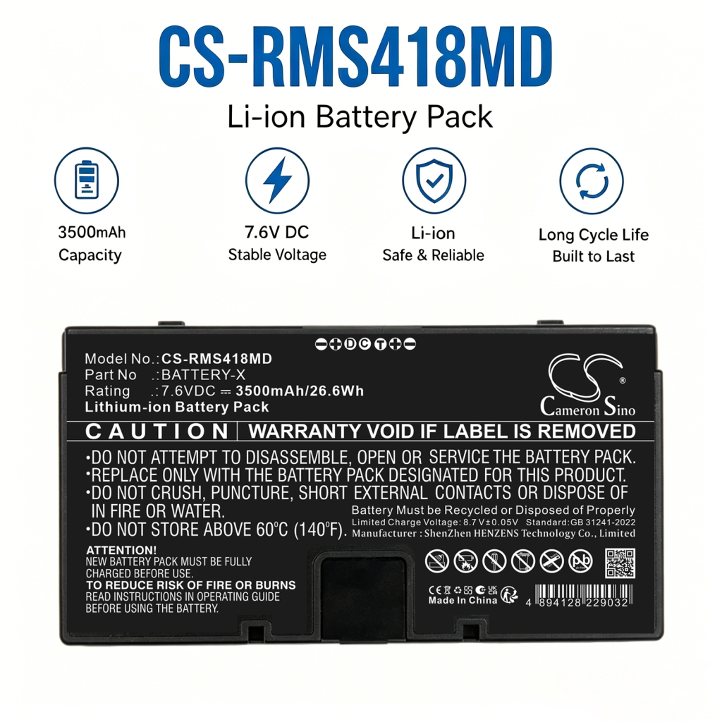 Battery compatible with Iray CS-RMS418MD