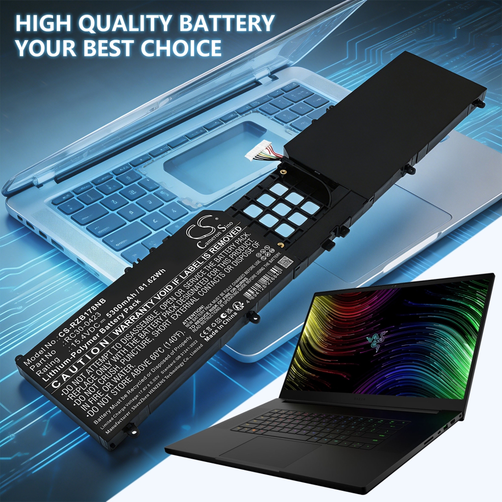 Battery compatible with Razer CS-RZB178NB