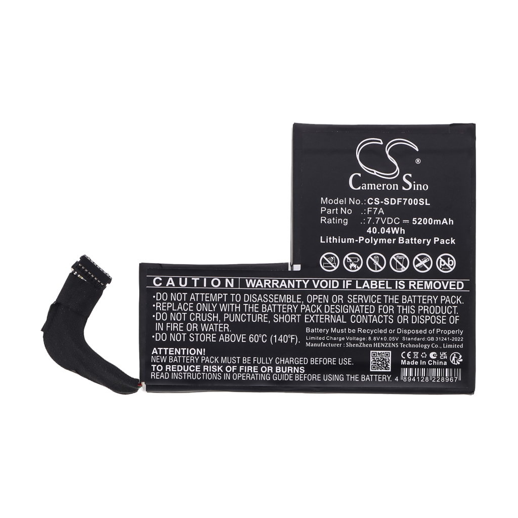Battery compatible with Steam CS-SDF700SL