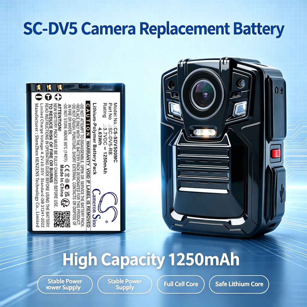 Battery compatible with Patroleyes CS-SDV500MC