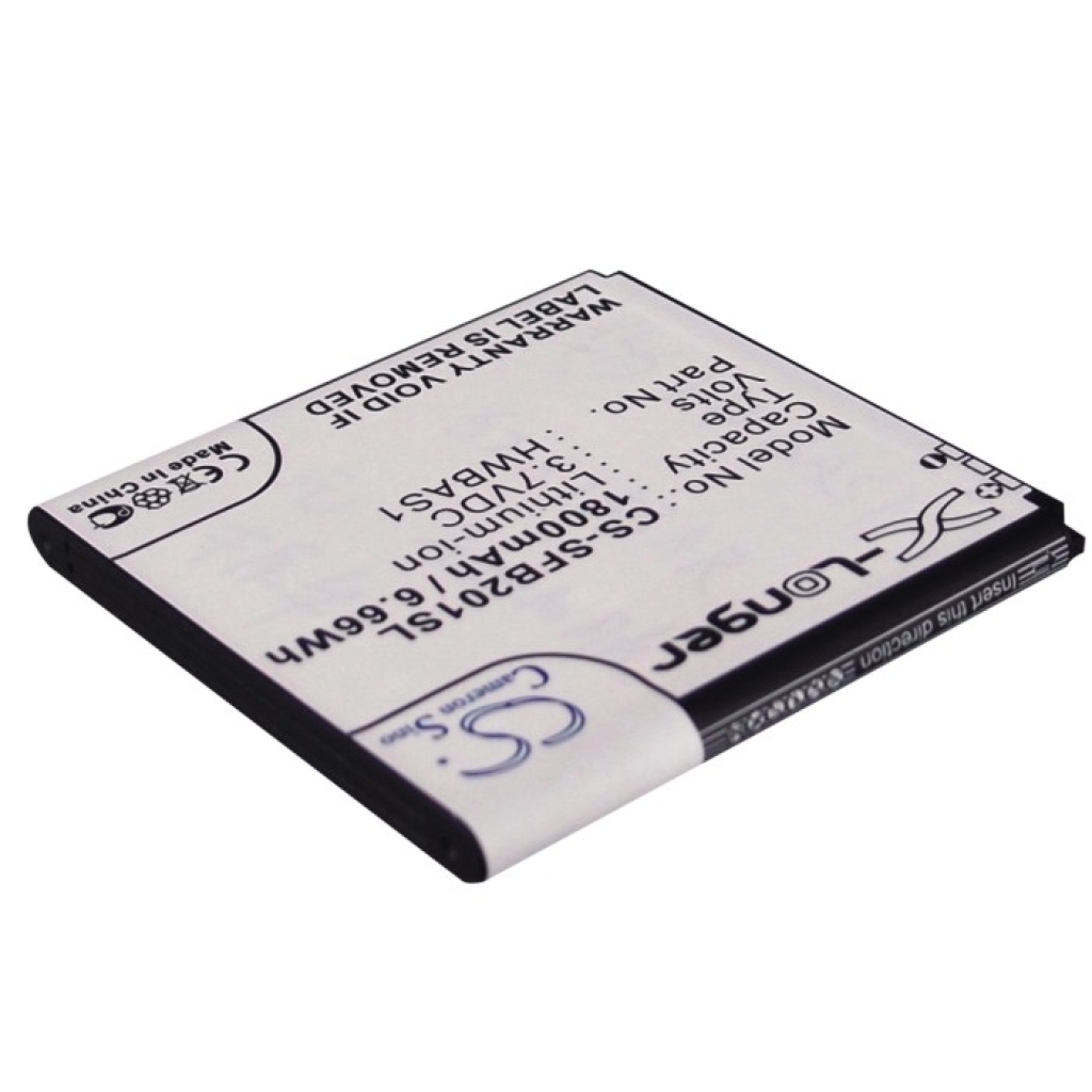 Batteries compatible with SoftBank 201HW 201HW CS-SFB201SL