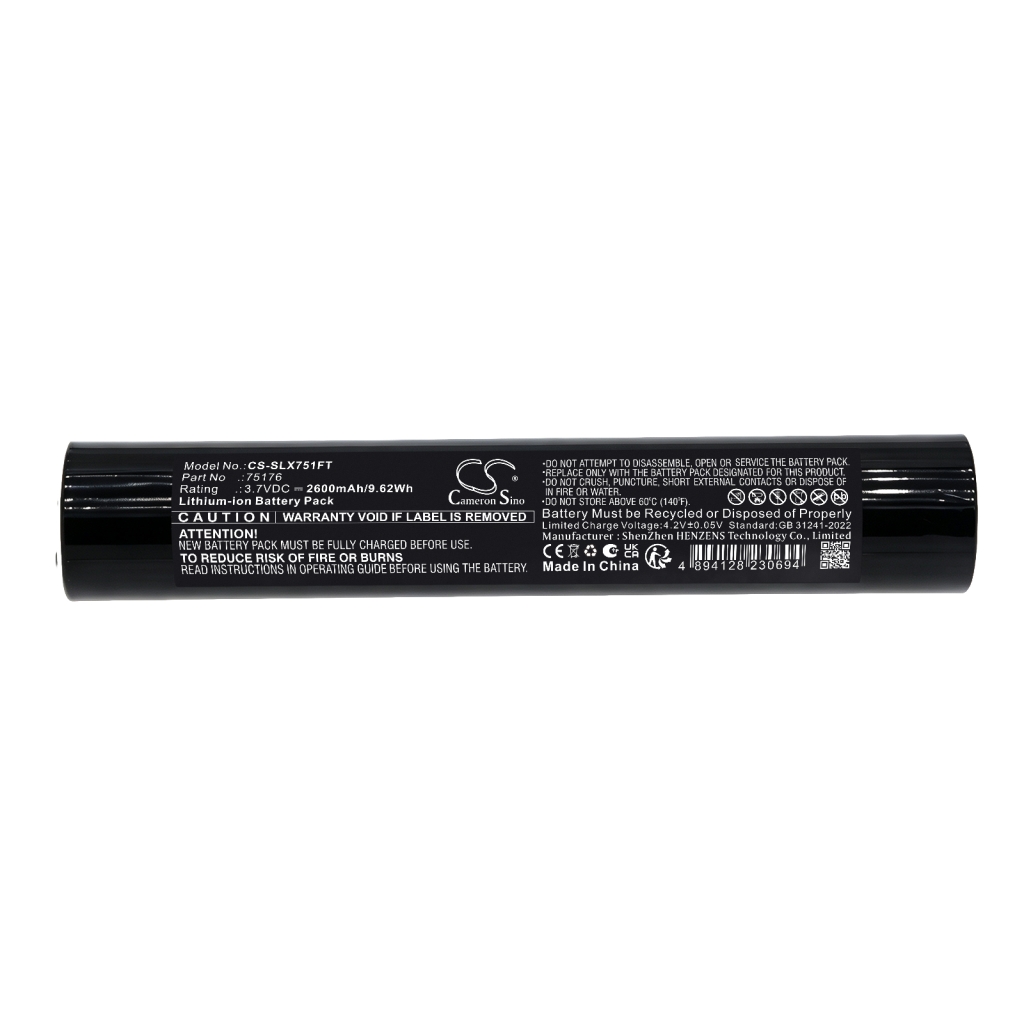 Battery compatible with Streamlight CS-SLX751FT
