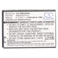 Compatible battery replacement for Samsung EB454357VA,EB454357VU