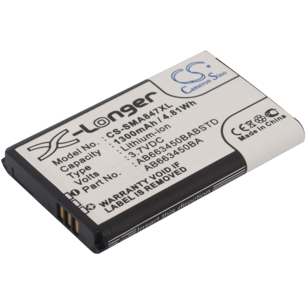 Battery compatible with Samsung CS-SMA847XL
