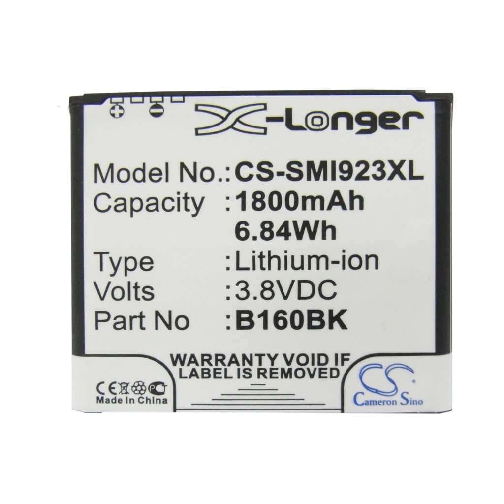 Battery compatible with Samsung CS-SMI923XL