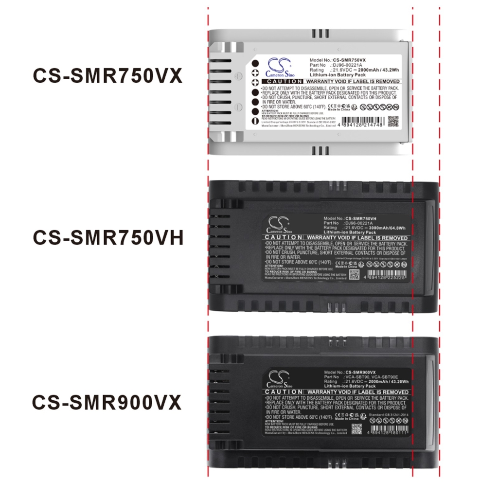 Battery compatible with Samsung CS-SMR900VX