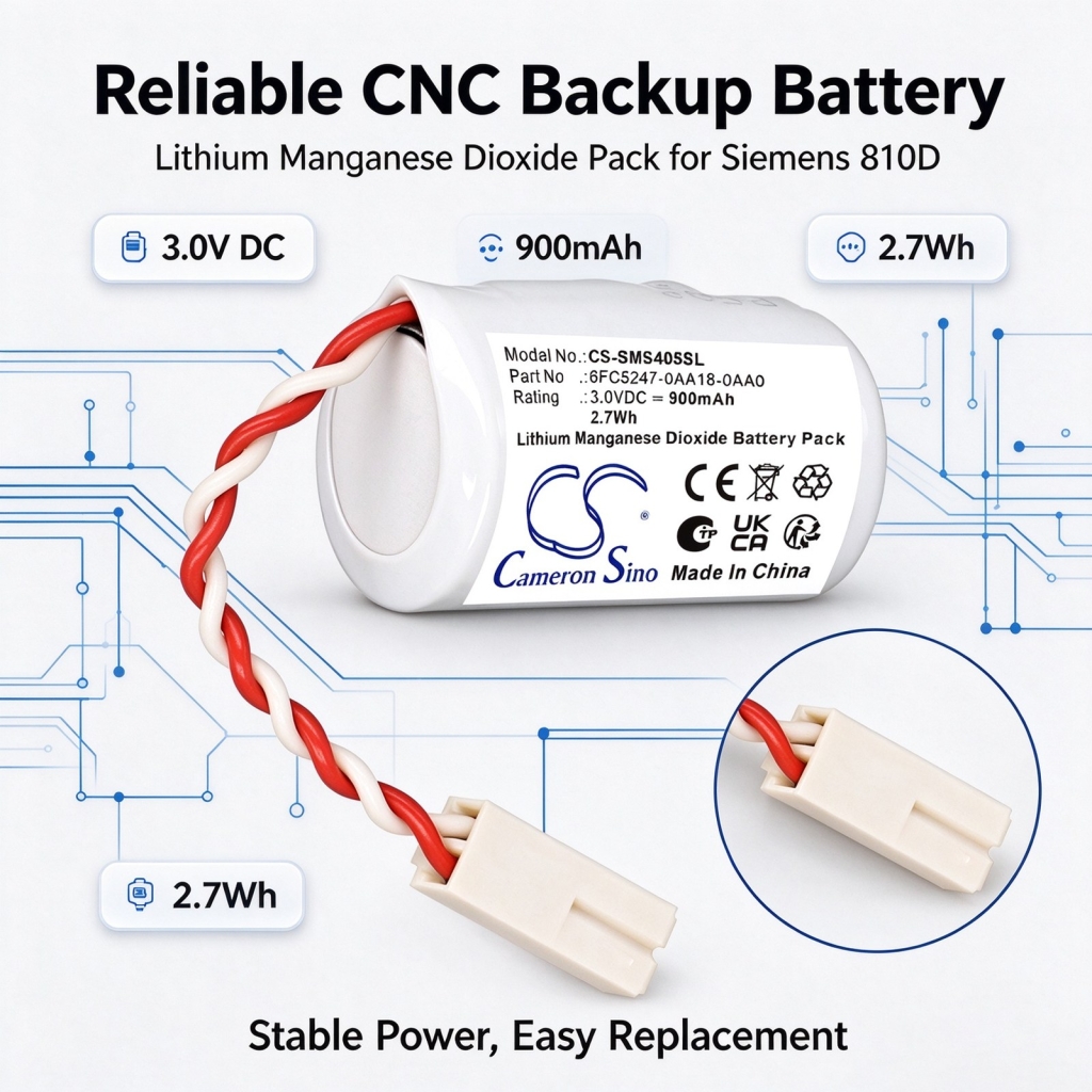 Batteries compatible with Siemens 810D 810D CS-SMS405SL
