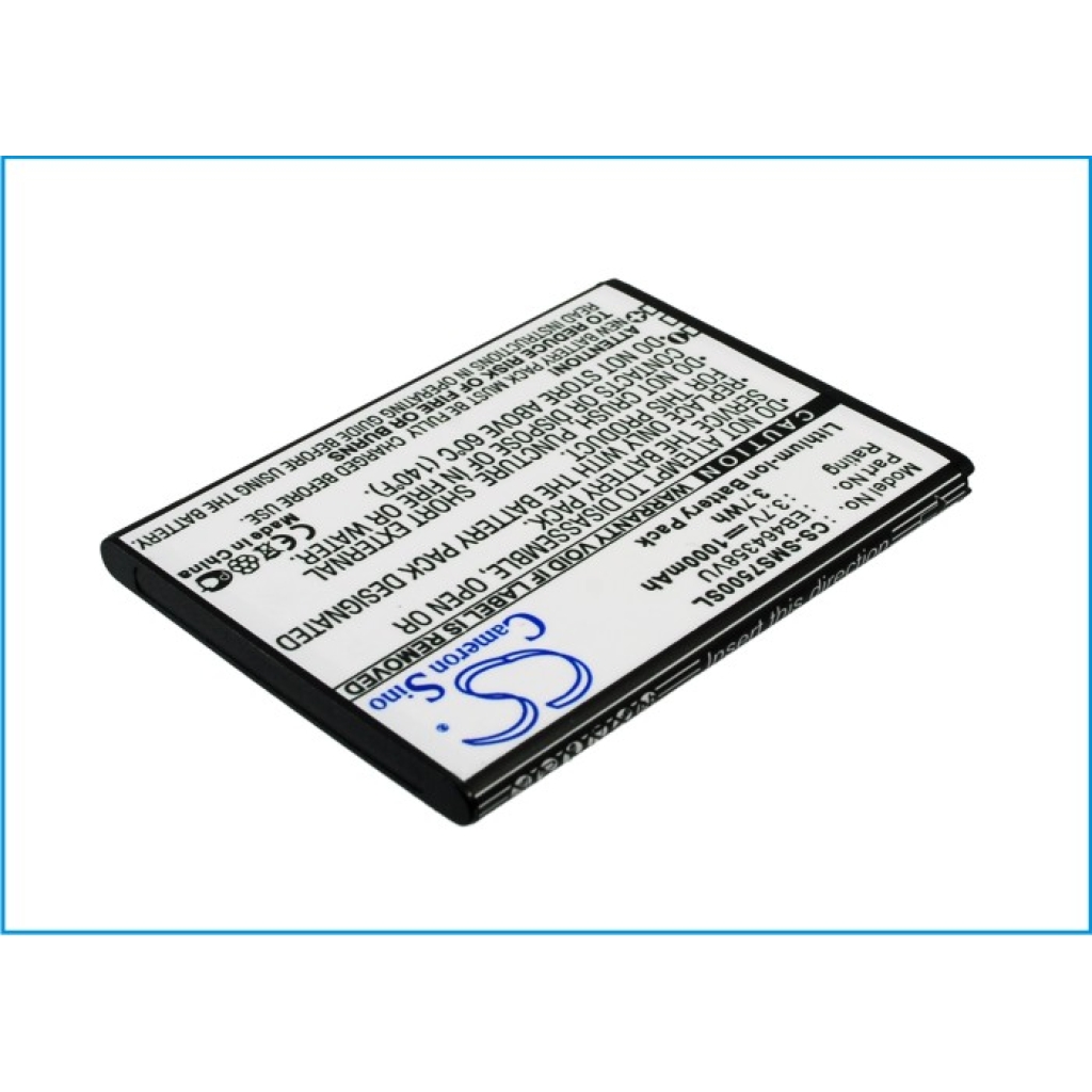 Batteries compatible with Samsung Galaxy Ace Plus Ace Q Appeal CS-SMS7500SL